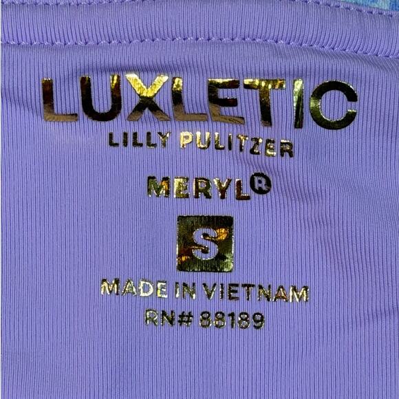 Luxletic Lilly Pulitzer Women Small Pink Blue Meryl Skort Golf Resort Activewear - Picture 3 of 9